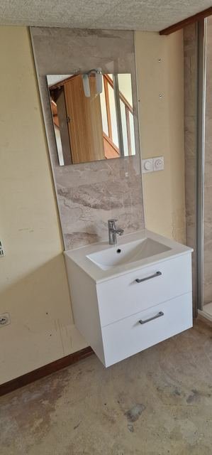Meuble vasque et miroir